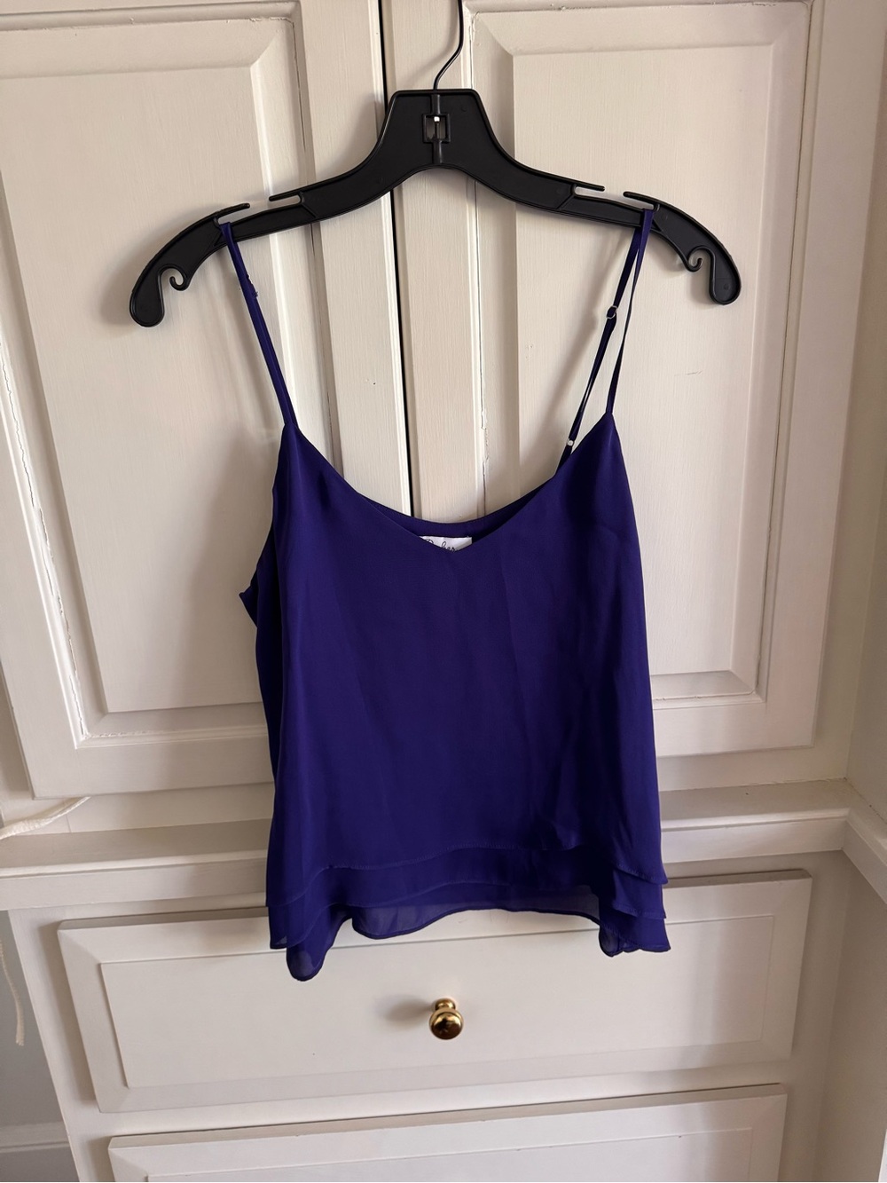 Parker Royal Purple Layered Spaghetti-Strap Cami